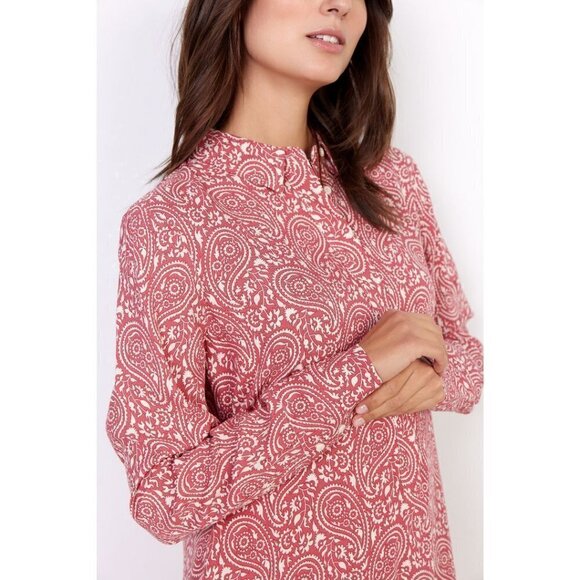 NWT SOYA CONCEPT MOLLY 3 Berry Paisley Tunic Shirt Dress - Picture 6 of 6